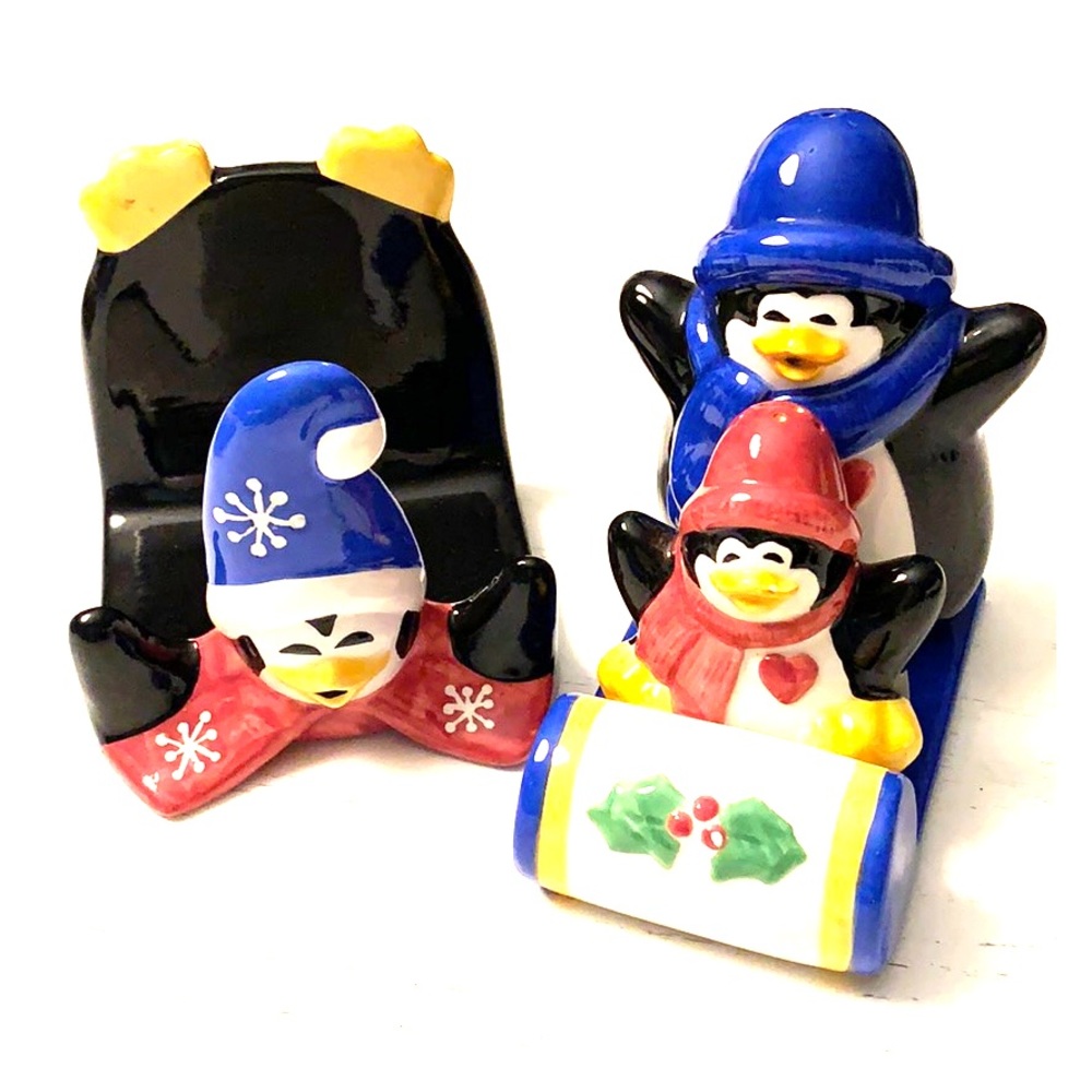 Penguin Salt & Pepper shakers with Napkin holder